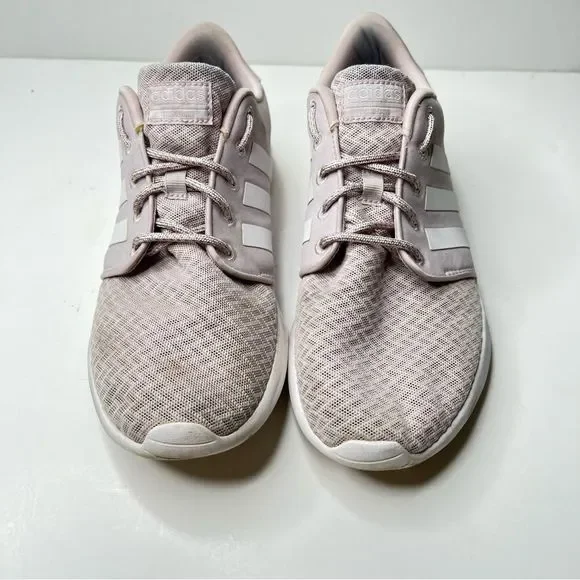 Adidas Women's QT Racer Pink Lavender Memory Foam Running Shoes Size 9.5 - Picture 2 of 8